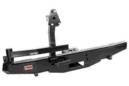 Бампер задний УАЗ Хантер с площадкой под лебедку и калиткой, лифт 65 мм