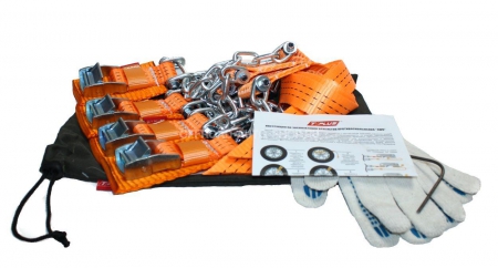 Браслеты противоскольжения 4WD R16-R21 для шин 205-235 мм в мешке (к-т 4 шт.)