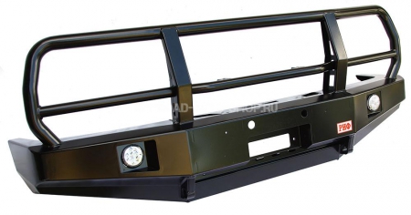 Бампер передний Toyota Land Cruiser 80 с доп. фарами и защитной дугой